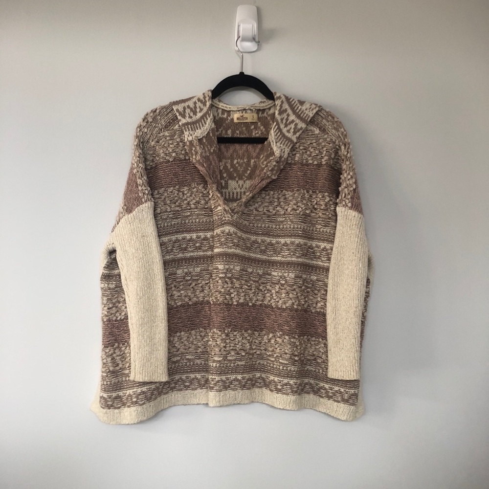 Hollister sweater poncho